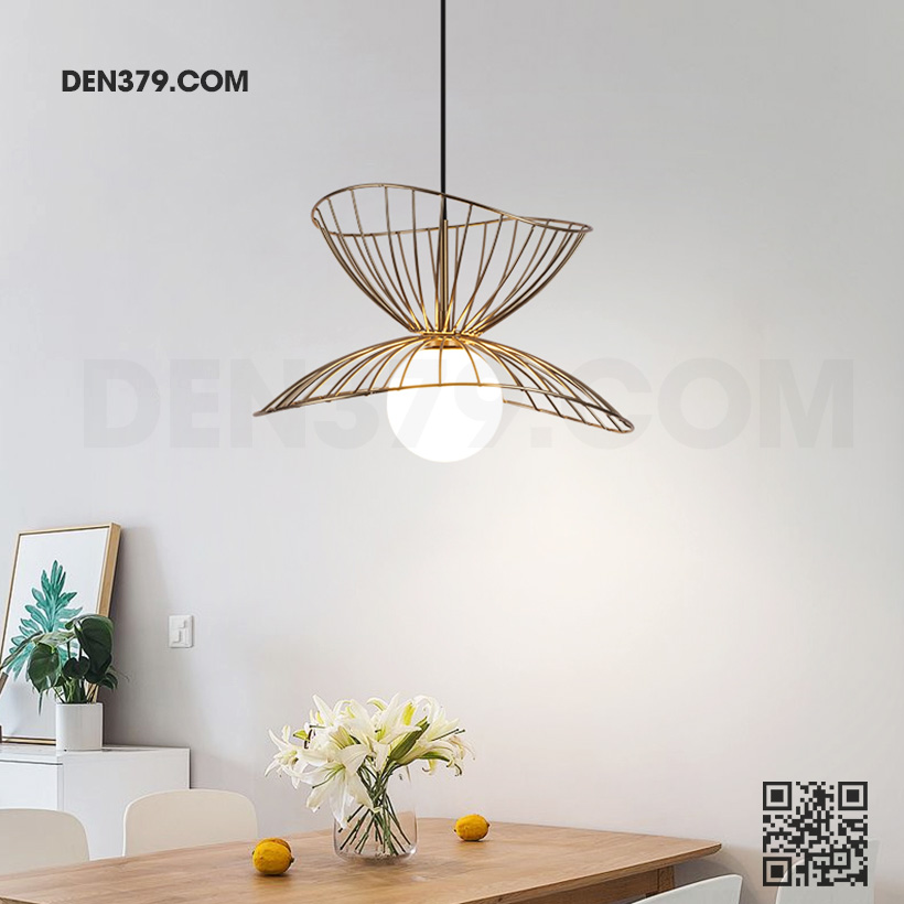 Đèn thả trang trí thủy tinh khung lưới DH77A