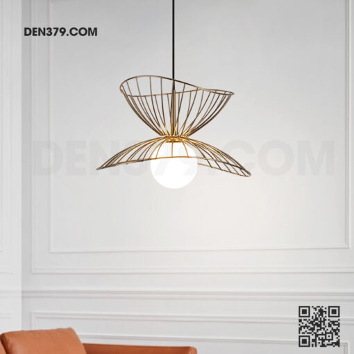 Đèn thả trang trí thủy tinh khung lưới DH77