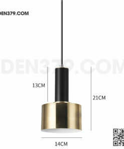 Đèn thả hợp kim trên đen duối vàng DK35C