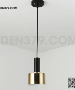 Đèn thả hợp kim trên đen duối vàng DK35C