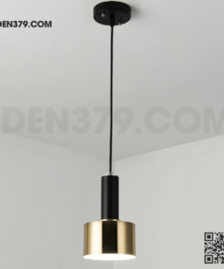 Đèn thả hợp kim trên đen duối vàng DK35C