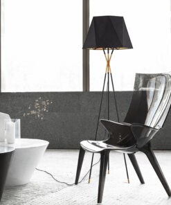 Đèn sàn 3 chân chụp đen hiện đại FA217