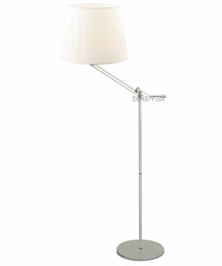 Đèn cây đứng thân inox chụp đèn trắng FS8020