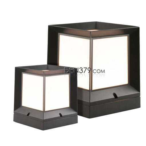 Đèn trụ ngoài trời khối vuông hiện đại Q3501