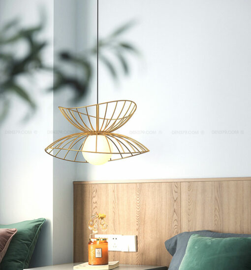 Đèn thả trang trí thủy tinh khung lưới D2119