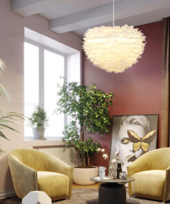 Đèn thả, đèn thả lông vũ,đèn thả trang trí,đèn trang trí