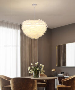 Đèn thả, đèn thả lông vũ,đèn thả trang trí,đèn trang trí