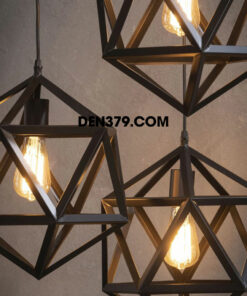Đèn thả lồng sắt phong cách công nghiệp DA1005