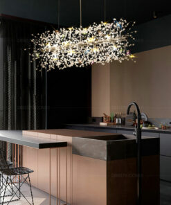 Đèn thả trang trí,đèn thả pha lê, đèn thả,đèn thả trang trí bàn ăn,đèn chùm bàn ăn