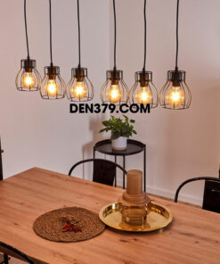 Đèn thả trang trí khung sắt công nghiệp DC73