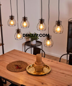 Đèn thả trang trí khung sắt công nghiệp DC73