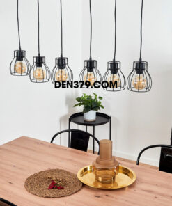 Đèn thả trang trí khung sắt công nghiệp DC73