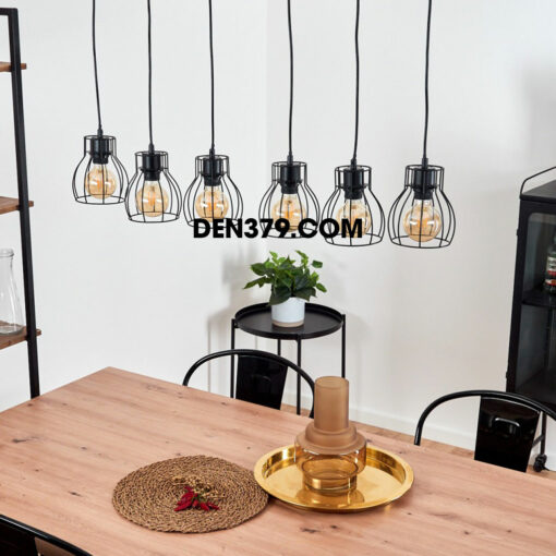 Đèn thả trang trí khung sắt công nghiệp DC73