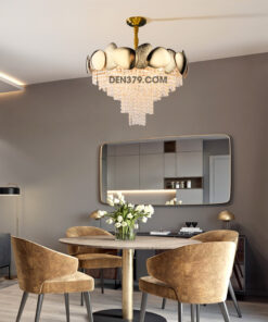 Đèn chùm trang trí pha lê cao cấp DV8237