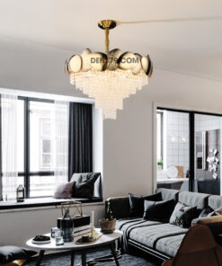 Đèn chùm trang trí pha lê cao cấp DV8237