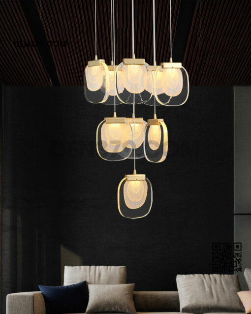 Bộ đèn thả 9 chiếc cao cấp DK6621/9