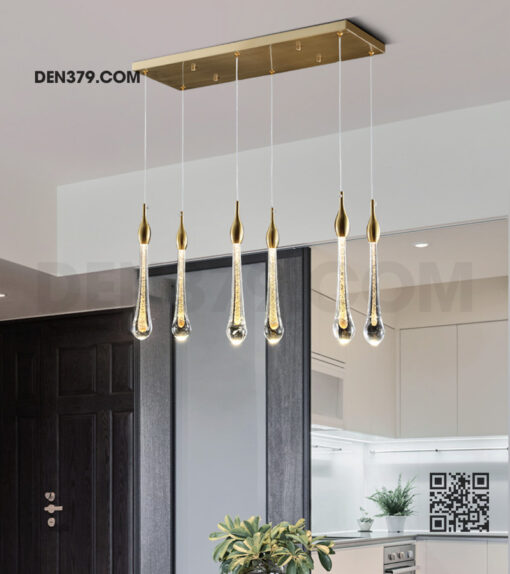 Đèn thả trang trí giọt nước pha lê cao cấp DK6828