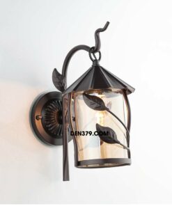 Đèn tường decor lồng kính khung sắt QK8281