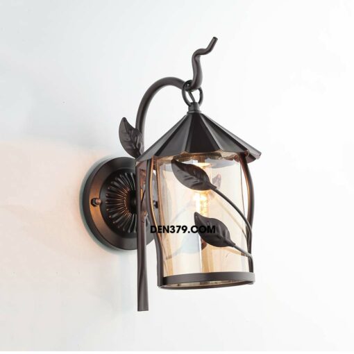Đèn tường decor lồng kính khung sắt QK8281