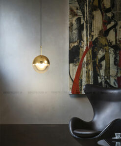 đèn thả pha lê thủy tinh trong suốt cao cấp trang trí phòng khách