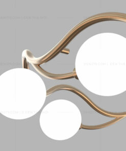 Đèn thả decor 8 bóng thân vàng DH20520