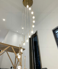 Đèn thả thông tầng pha lê hiện đại DK8065