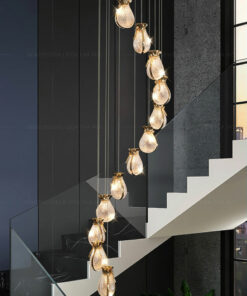 Đèn thả pha lê trang trí thông tầng DW2001T