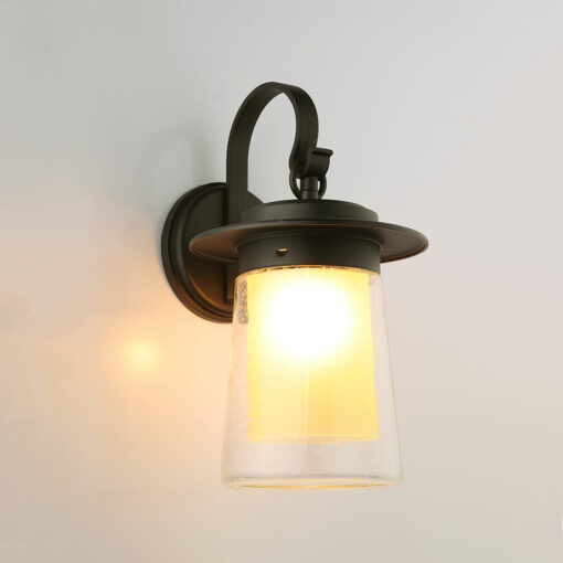 Đèn tường decor ngoài trời chụp thủy tinh VT208W