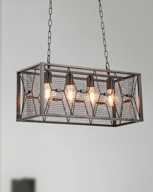 Đèn thả trang trí lưới hợp kim D2152