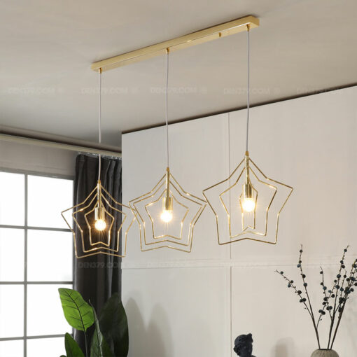 Đèn thả trang trí khung ngôi sao D2342/3