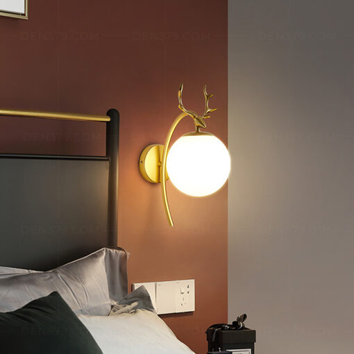 Đèn tường đầu hươu thân sơn tĩnh điện SC121