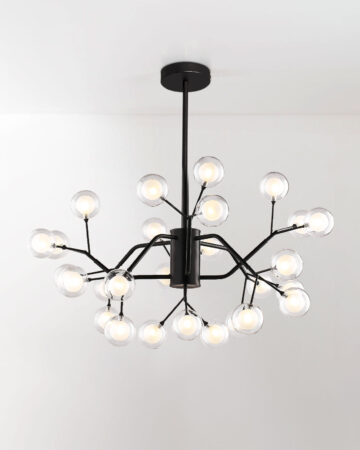 Đèn chùm trang trí 33 bóng thủy tinh D1043