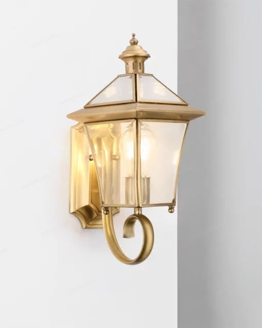 Đèn tường đồng trang trí ngoài trời W122