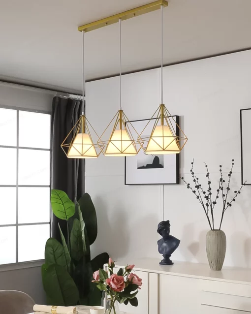 Đèn thả khung kim cương DY3015