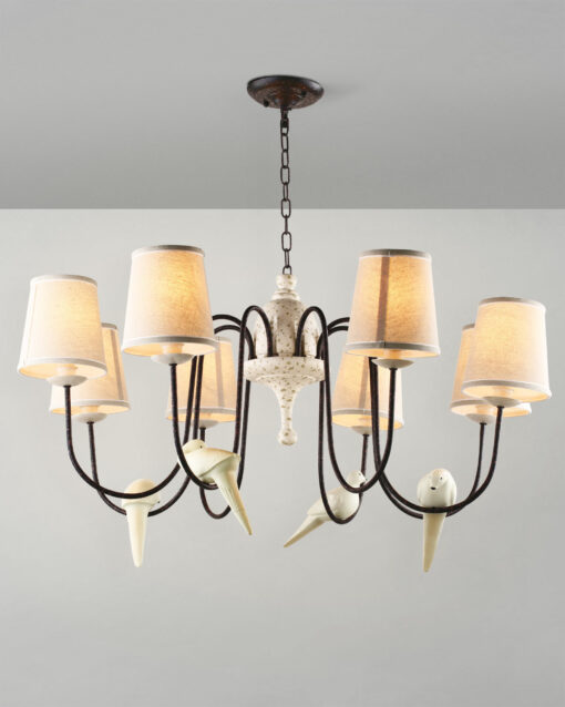 Đèn chùm chụp đèn vải D1505/8