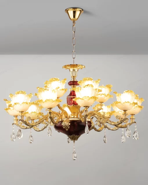 Đèn chùm thủy tinh phong cách cổ điển D231/15