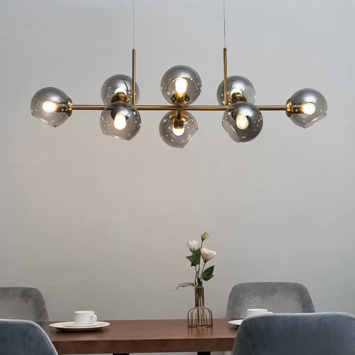 Đèn thả thủy tinh trang trí 8 bóng D2112/8