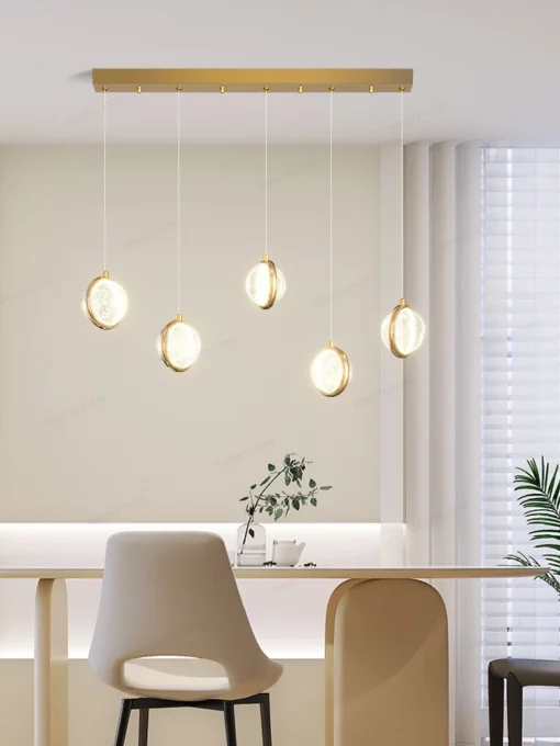 Đèn thả trang trí pha lê bọt nước cao cấp 42339