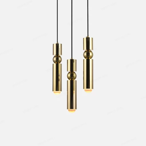 Đèn thả ống hợp kim thân vàng cao cấp 42576