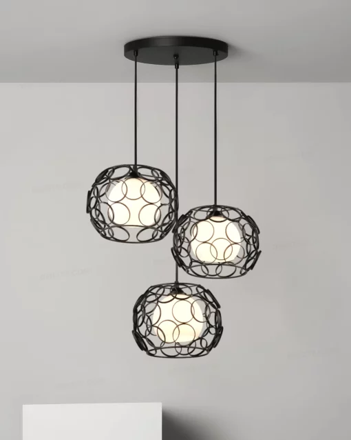 Bộ đèn thả trang trí bàn ăn 3 bóng 42708