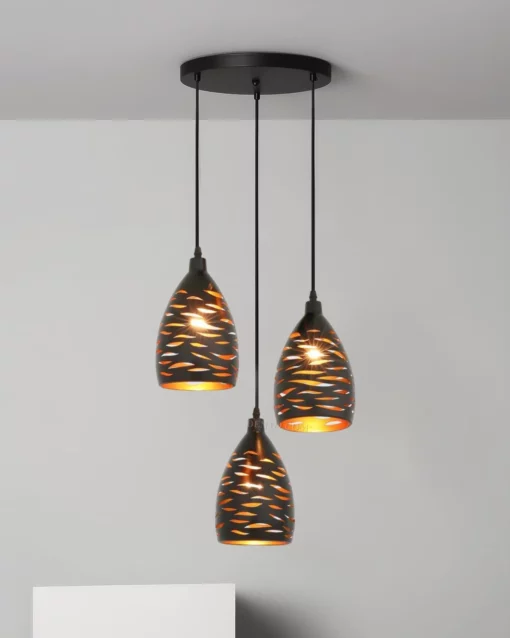 Bộ đèn thả trang trí bàn ăn 3 bóng 42712