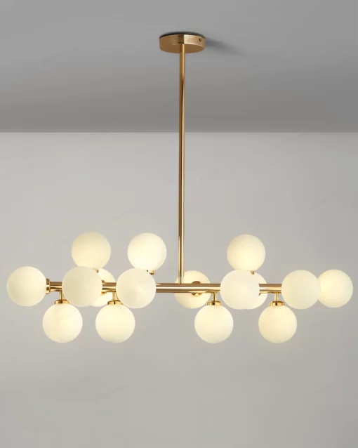 Đèn thả trang trí 16 bóng thân xi vàng cao cấp 43157