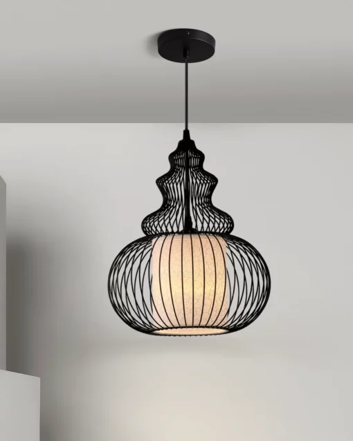 Đèn thả lồng vải trang trí 43549