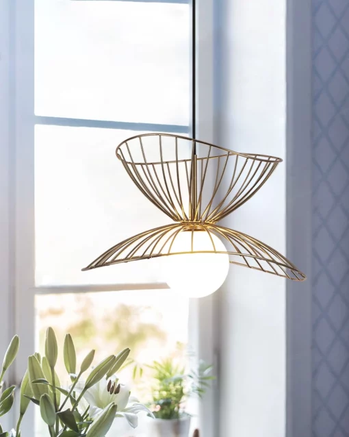 Đèn thả trang trí khung hợp sắt nghệ thuật P7921