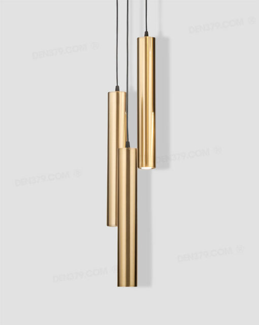Đèn thả ống rọi thân trắng, đen & vàng bóng cao cấp P12420