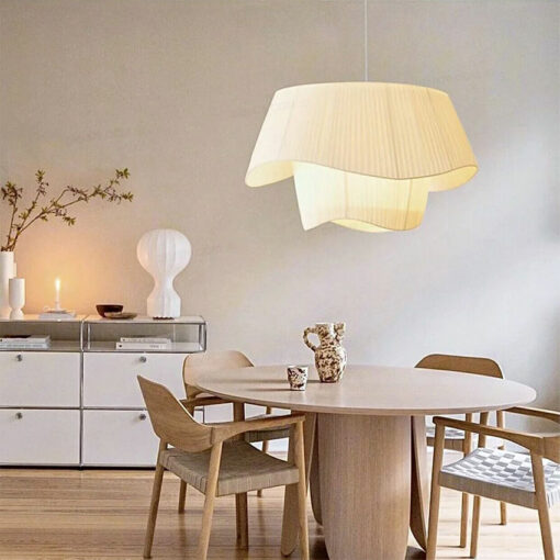 Đèn thả trang trí chụp vải cao cấp THCN54