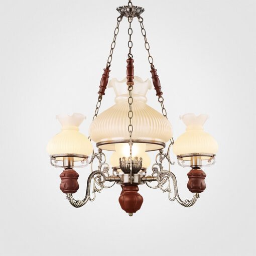 Đèn thả thủy tinh trang trí phong cách đèn dầu truyền thống M5002/4