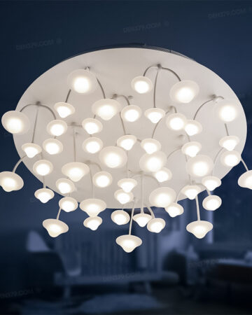 Đèn LED ốp trần Rừng Nấm trang trí hiện đại 74127