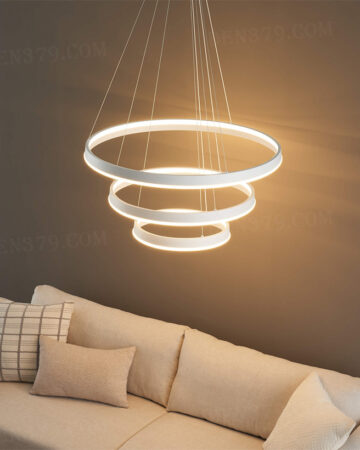 Đèn thả LED 3 vòng tròn 3 chế độ sáng 83924