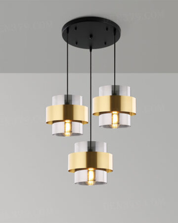 Đèn thả thủy tinh trang trí 83651/3